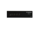 Black Box KV6224DPH KVM Switch - 4-Port, Dual-Monitor, Mixed DisplayPort 1.2 and HDMI 2.0, 4K 60Hz, USB 3.1 Hub, Audio