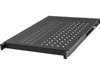 Vertiv VRA3000 1U Depth Adjustable Fixed shelf 250Lbs Black - 19in 1U Wide x 33.60in Deep Rack-mountable - Black - Metal - 248.02 lb x Maximum Weight