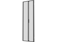 Vertiv VRA6007 VR 48U x 600mm Wide Split Perforated Doors Black - Metal - Black - 48U Rack Height - 2 Pack - 23.6in Width