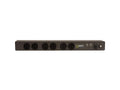 Vertiv 29068 Basic, Surge, 20A, 120V, Horizontal, (6) NEMA 5-20R, breakered, 10 ft power cord with 5-20P, Black Powder Coat