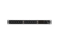 Vertiv 38139 Basic, Standard, 30A, 208V, Horizontal/Vertical, (10) IEC C13, breakered, 10 ft power cord with L6-30P, Black Powder Coat