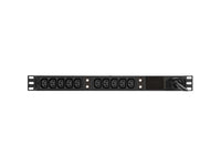 Vertiv 38139 Basic, Standard, 30A, 208V, Horizontal/Vertical, (10) IEC C13, breakered, 10 ft power cord with L6-30P, Black Powder Coat