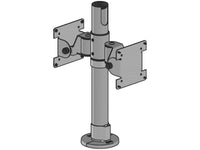 SpacePole SPV1103-FX-02 Back-To-Back 75/100 VESA Mount, Black