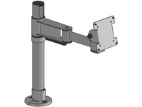 SpacePole SPV1106-FX-02 75/100 VESA elbow arm mount, Black