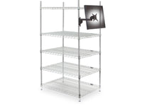 HAT Design Works 9110-8460-8.5-104 LCD Wall Mount w/Tilter & 8.5 Extension, Black, holds 28 lbs