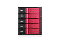 iStarUSA BPN-DE350HD-RED 3X5.25 to 5X3.5 12GB/S CAGE Red