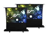 Elite Screens FT100XWV ezCinema Tab Tension, Manual Floor Pull Up with Scissor Backed Projector Screen, 90-inch 4:3