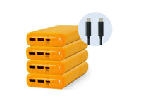 JAR Systems PBYLUSBC Active Charge Power Banks, 4-Pack Yellow