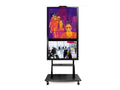 GVision TC55ZI-O3-45P0D 55Inch LCD Thermal Control Mobile Kiosk: LED, HDMI, VGA, USB, RJ45, RS232, Audio Inputs, UHD 3840 x 2060