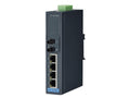 B+B SmartWorx EKI-2525MI-ST-BE 4 + 1FX ST Multi-mode Unmanaged Etherne