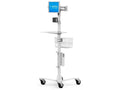 Compulocks MCRSTDEXWUCLGVWMW Universal Tablet Cling Medical Rolling Cart Extended White