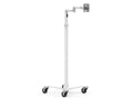 Compulocks MCRSTDEXWSMP01W Universal Invisible Mount Medical Rolling Cart Extended White