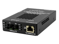 Transition Networks SPOEB1011-105-JP 10/100BASE-TX RJ45 PoE to 100BASE-FX, MM ST, 2KM with -JP power supply