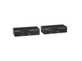 Black Box KVXLCHF-200 KVM Extender Kit over Fiber - Dual-Monitor, HDMI 4K30, USB 2.0, Audio, Serial, Local Video Out, SFP Port