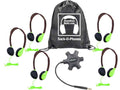 HamiltonBuhl GJB5HA2GRN Galaxy SOP, 5 Green Headphones