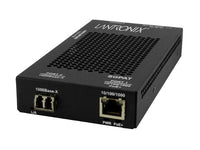 Transition Networks SGPAT1039-105-NA 10/100/1000 POE+ RJ-45 to 1000Base-SX MM LC Media Converter with -NA PS