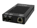Transition Networks SGPAT1040-205-OZ 10/100/1000 POE+ RJ-45 to (2) Open Dual Speed SFP Port Media Converter w/ -OZ PS