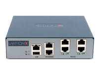 Lantronix EMG751201S Console Server, 4 x RJ45 serial ports software selectable, 4 x USB serial ports, 1 USB 2.0 port, 2 GbE RJ45 Ethernet, LTE cellular, Single AC Power