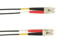 Black Box FOCMPM4-020M-LCLC-BK OM4 MM FO Patch Cable Duplx, Plenum, Black, Lclc, 20M