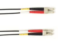 Black Box FOCMPM4-020M-LCLC-BK OM4 MM FO Patch Cable Duplx, Plenum, Black, Lclc, 20M