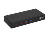 SIIG JU-SW4311-S1 4-Port Roaming KM Switch w/ USB 2.0 Hub TAA Compliant (JU-SW4311-S1)