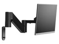 HAT Design Works 7000-500-FM-104 7000 Articulating Monitor Arm w/ Flexmount Monitor Mount, Black, holds 3-10 lbs, up to 32IN screen