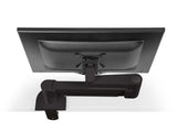 HAT Design Works 7000-800-FM-104 7000 Articulating Monitor Arm w/ Flexmount Monitor Mount, Black, holds 10-22 lbs, up to