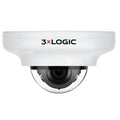 3xLOGIC VX-5M28-MD-IAW VISIX 5MP Indoor/Outdoor Vandal Proof Mini-Dome IP Camera, 2.8mm Fixed Lens, White