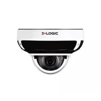 3xLOGIC VX-5M28-MD-IAW-02 VISIX 5MP Vandal Proof Mini-Dome IP Color Camera with Separate IR Band, Indoor / Outdoor, 2.8mm Lens Fixed