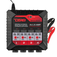 4 X 1.5 AMP Automatic Smart Lithium and AGM Battery Charger and Maintainer - front view | Silarius