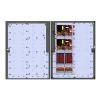 LifeSafety Power FPO250-2C8P2D8PE6M1 Power Supply, 250W Single Voltage, 120VAC, 16 Lock Outputs, 16 Auxiliary Outputs