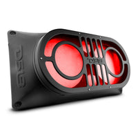 Jeep TJ,JK/JKU,JL/JLU Tailgate Loudspeaker Enclosure for 2 X 10' and 2 x 3' Tweeters - front view | Silarius