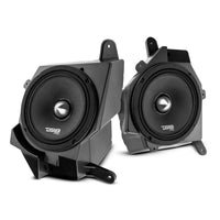 Jeep JL/JLU/JT Dash Enclosure - Loaded 6.5' Left & Right with PRO-FR6NEO, 225W RMS - front view | Silarius