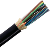 OCC DX012DWLS9KR DX Seires 12-Fiber Indoor/Outdoor PVC Fiber Optic Cable, Riser, OM1, Single-mode, Black