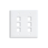 OCC FPK0201 Single-Gang Faceplate, 2 KMJ, Off-White
