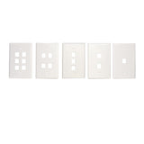 OCC FPK0601 Wall Plate, Off-White Single Faceplate Accommodates 6 Keystone Jacks