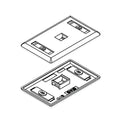 OCC FPSK0101 KMJ Commercial Faceplates
