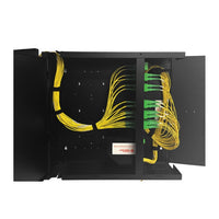 OCC WTC2BC Cabinet Wall Mount Fiber Enclosure, Customer Side Door Removable with locking Slam Latches