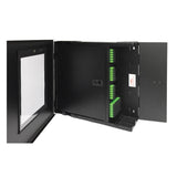 OCC WTC2BC Cabinet Wall Mount Fiber Enclosure, Customer Side Door Removable with locking Slam Latches
