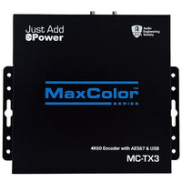 Just Add Power MC-TX3 MaxColor Series 4K60 Transmitter with AES67 and USB-C