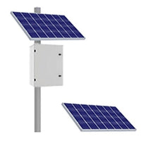 KBC Networks KBC-AL5-750W 750-Watt Advanced Remote Solar Power Kit with 2 x 375W Solar Panels, 13"D x 22"x30"H Powder-Coated Aluminum Enclosure