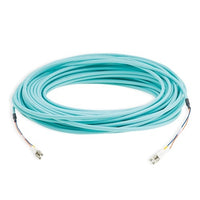 Kramer CLS-2LC-OM3-246 Dual LC to LC Fiber Patch Cable, MM 50/125µm OM3, Low Smoke and Halogen Free, 246', Aqua