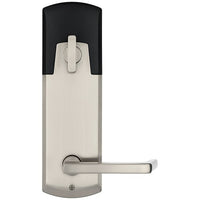 Kwikset 911000-001 Round Entry Door Lock Set, RDT4 Lever, 4-Lock Striker Plate, Satin Nickel