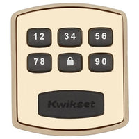 Kwikset 99050-002 905 Keywayless Electronic Deadbolt, Polished Brass