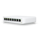 Ubiquiti USW-LITE-8-POE 8-Port Lite 8 PoE Layer 2 Switch, White
