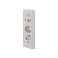 Locknetics MPB-100-N Metal Push Exit Button, Narrow