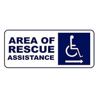 Cornell SN-P42R Right Arrow Area Rescue Sign