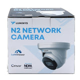 Luminys N2T-4RA2 4MP Outdoor Turret IP Security Camera with Built-In IR, 2.8mm Fixed Lens, White