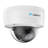 Luminys N3D-4LAV 4MP LumiLuxSmart Dome IP Camera, IR and White-light LEDs, 2.7-13.5mm Lens