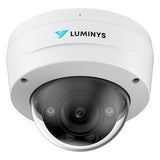 Luminys N5D-4LAV 4MP LumiLuxSmart Dome IP Camera with Built-In Microphone, 98' White-Light LED, 2.7-12mm Varifocal Lens, Black